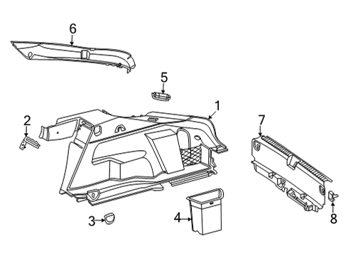 2025 Mercedes-Benz EQS 450+ Interior Trim - Rear Body