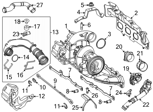 2025 Mercedes-Benz GLB250 SUPPORT Diagram for 260-096-07-00