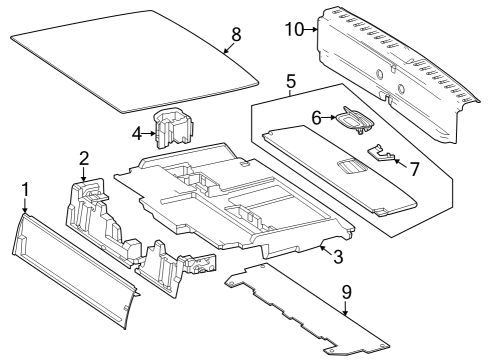 2023 Mercedes-Benz EQB 250+ Interior Trim - Rear Body