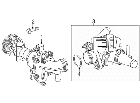 2024 Mercedes-Benz GLA35 AMG Water Pump