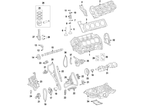 2011 Mercedes-Benz CL550 Camshaft & Timing Diagram