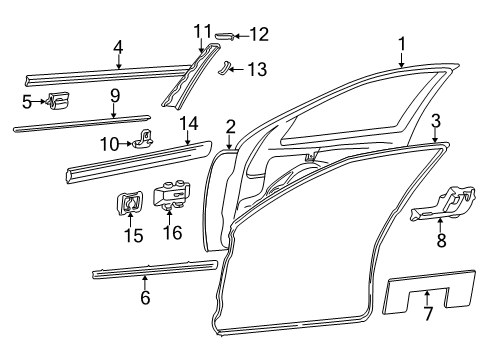 2001 Mercedes-Benz E320 Door & Components