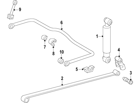 2018 Mercedes-Benz Sprinter 2500 Rear Suspension Components Diagram
