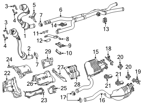 2017 Mercedes-Benz C63 AMG Exhaust Components