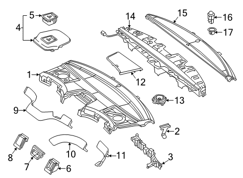 2019 Mercedes-Benz S63 AMG Interior Trim - Rear Body Diagram