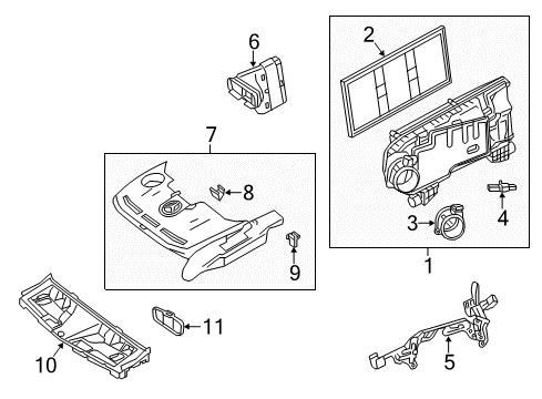2014 Mercedes-Benz E350 Belts & Pulleys Diagram