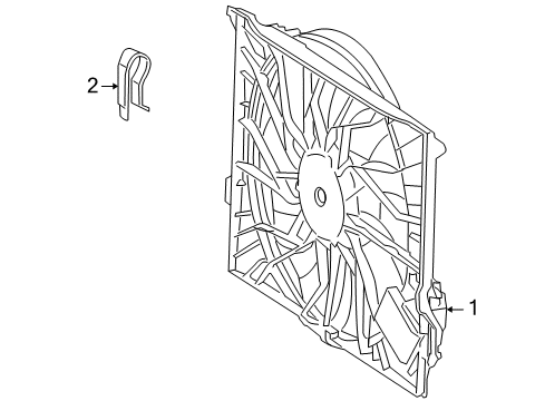 2008 Mercedes-Benz CL65 AMG Cooling Fan Diagram