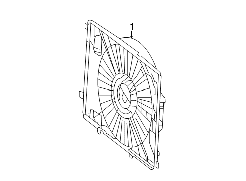 2014 Mercedes-Benz SLK55 AMG Cooling Fan