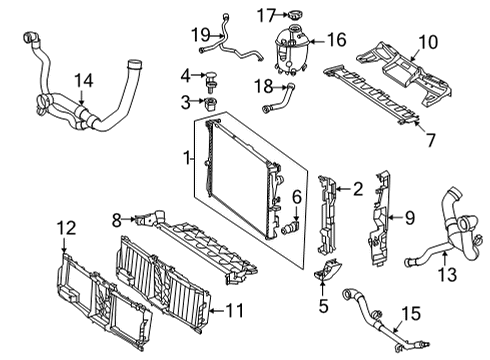 2024 Mercedes-Benz S580 Radiator & Components