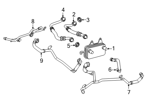 2021 Mercedes-Benz E53 AMG Trans Oil Cooler Diagram