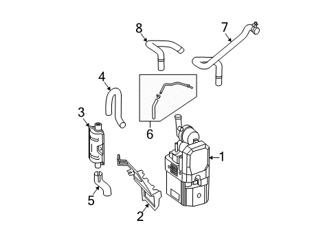 2003 Mercedes-Benz E500 Heater Components