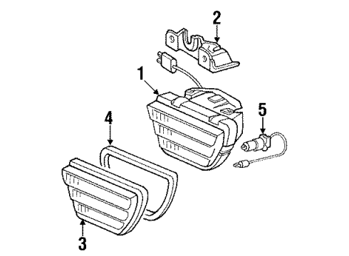 1987 Mercedes-Benz 560SEC Fog Lamps