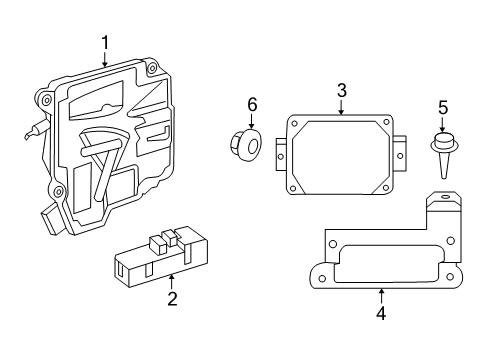 2010 Mercedes-Benz E550 Control Components Diagram