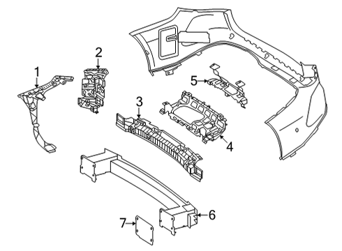 2025 Mercedes-Benz EQS 450+ Bumper & Components - Rear