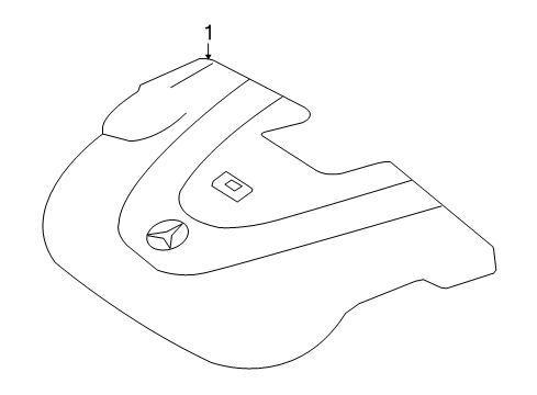 2010 Mercedes-Benz SLK300 Engine Appearance Cover
