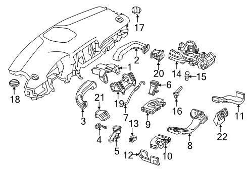 2012 Mercedes-Benz ML550 Ducts Diagram