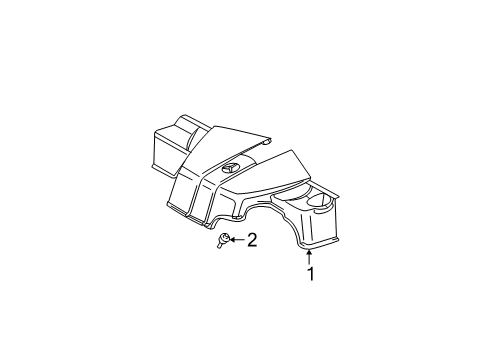 2004 Mercedes-Benz C240 Engine Appearance Cover