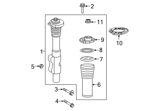 2024 Mercedes-Benz Sprinter 2500 Struts & Components