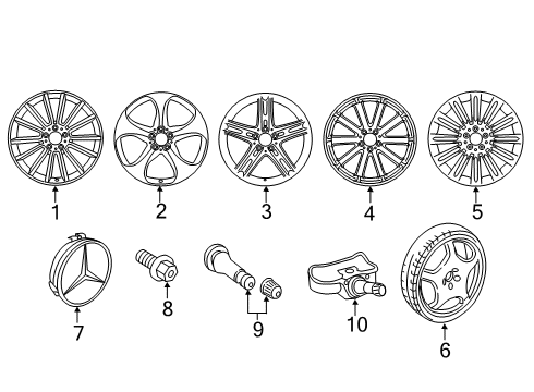 2020 Mercedes-Benz S560 Wheels Diagram