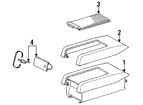 1995 Mercedes-Benz E320 Console