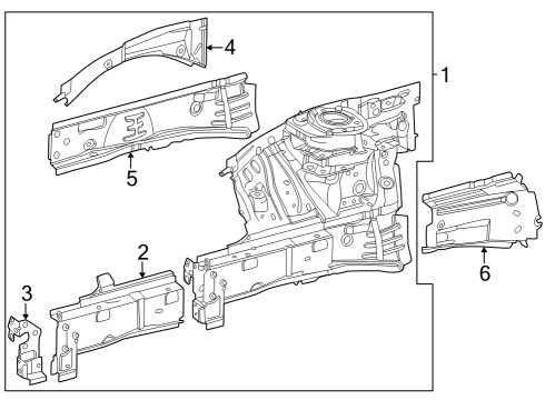 2023 Mercedes-Benz EQB 250+ Inner Components - Fender