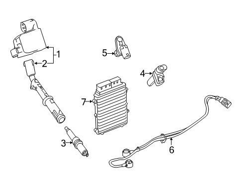 2018 Mercedes-Benz GLS450 Ignition System Diagram