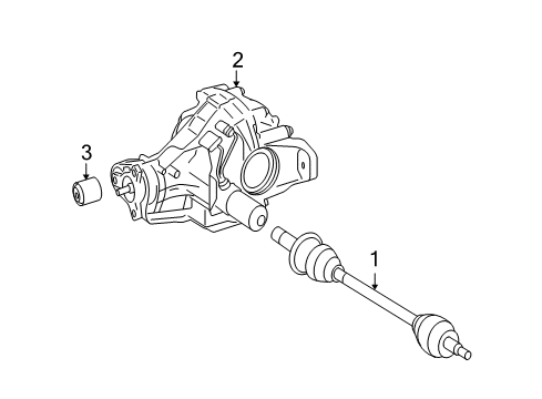 2008 Mercedes-Benz ML350 Axle Housing - Rear