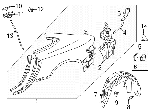 2024 Mercedes-Benz AMG GT 55 Quarter Panel & Components