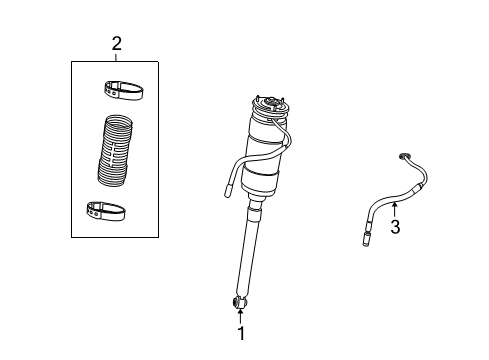 2007 Mercedes-Benz S550 Struts & Components
