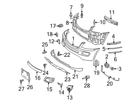 2010 Mercedes-Benz ML450 Bumper & Components - Front