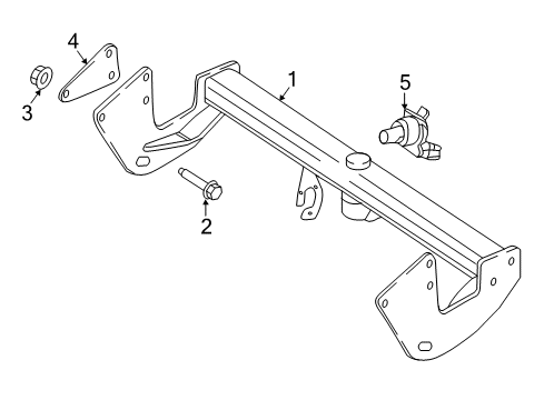 2021 Mercedes-Benz Metris Trailer Hitch Components