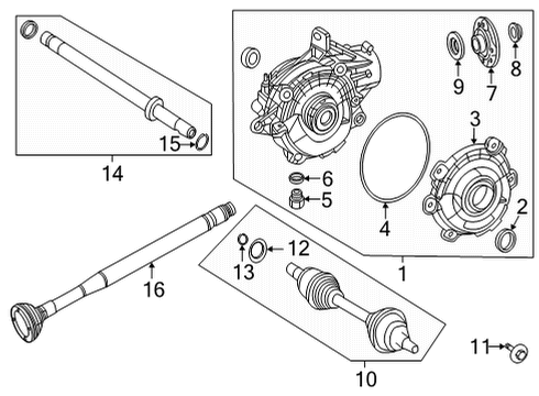 2024 Mercedes-Benz S63 AMG E Performance Front Axle & Carrier
