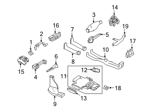 2007 Mercedes-Benz CL600 Ducts Diagram