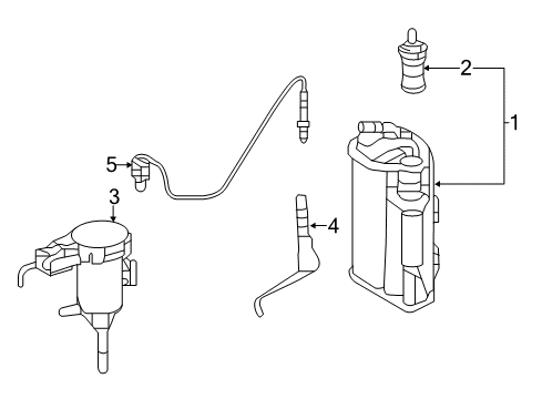2015 Mercedes-Benz SL400 Emission Components Diagram