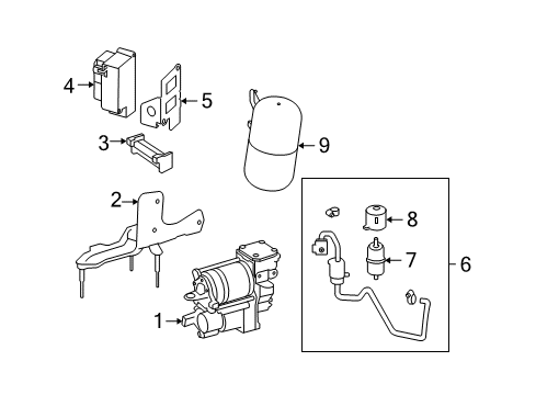 2010 Mercedes-Benz CL550 Ride Control - Rear Diagram 2