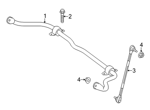 2025 Mercedes-Benz GLA250 Stabilizer Bar & Components