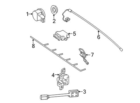 2025 Mercedes-Benz AMG GT 63 S E Performance Electrical Components - Rear Bumper