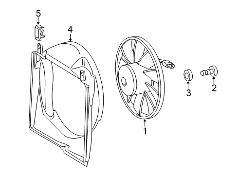 2004 Mercedes-Benz SLK230 Cooling Fan Diagram