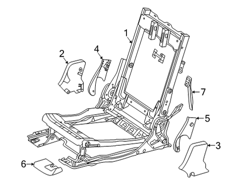 2023 Mercedes-Benz GLB250 Third Row Seats Diagram
