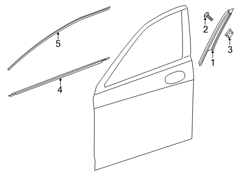 2025 Mercedes-Benz E53 AMG Exterior Trim - Front Door
