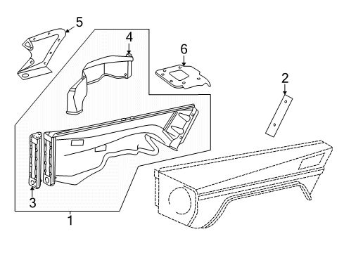 2006 Mercedes-Benz G500 Inner Components - Fender