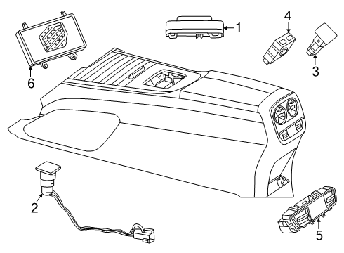 2025 Mercedes-Benz G580 Center Console