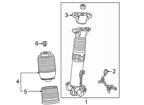 2025 Mercedes-Benz GLE450 Struts & Components Diagram 3