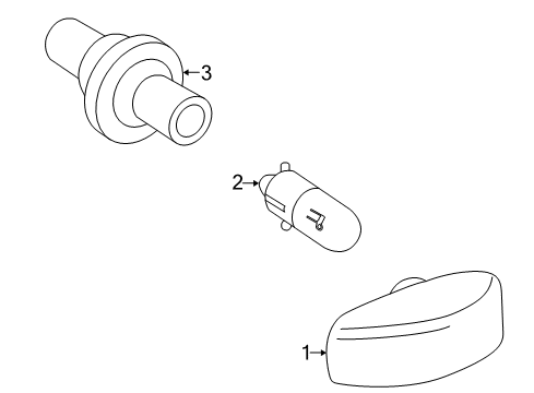 1998 Mercedes-Benz SLK230 Signal Lamps Diagram