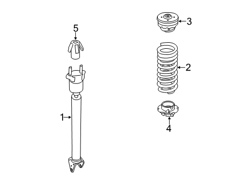 2007 Mercedes-Benz R500 Struts & Components