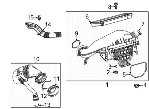 2020 Mercedes-Benz GLE350 Filters Diagram