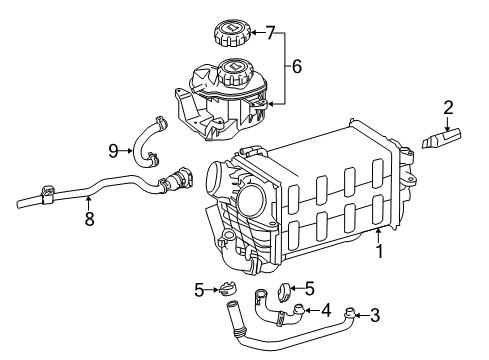 2013 Mercedes-Benz CL63 AMG Intercooler Diagram