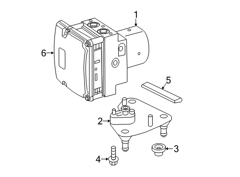 2015 Mercedes-Benz G63 AMG ABS Components Diagram