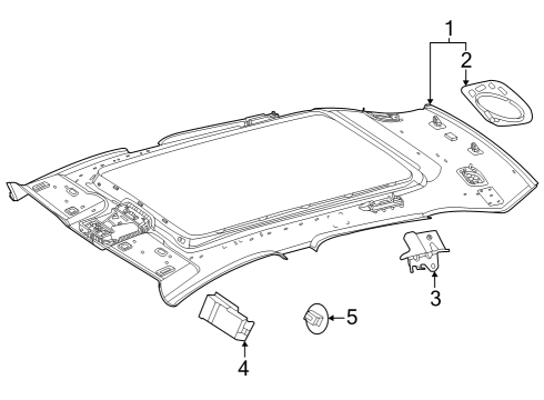 2024 Mercedes-Benz EQE SUV AMG Interior Trim - Roof