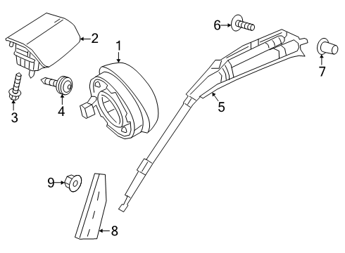 2024 Mercedes-Benz eSprinter Air Bag Components